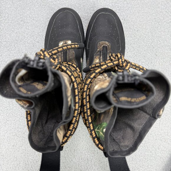 Nike Air Force 1 High Mens 9.5 Shoes Black Camo SF Realtree Zip 2019 Sneakers - Picture 6 of 12